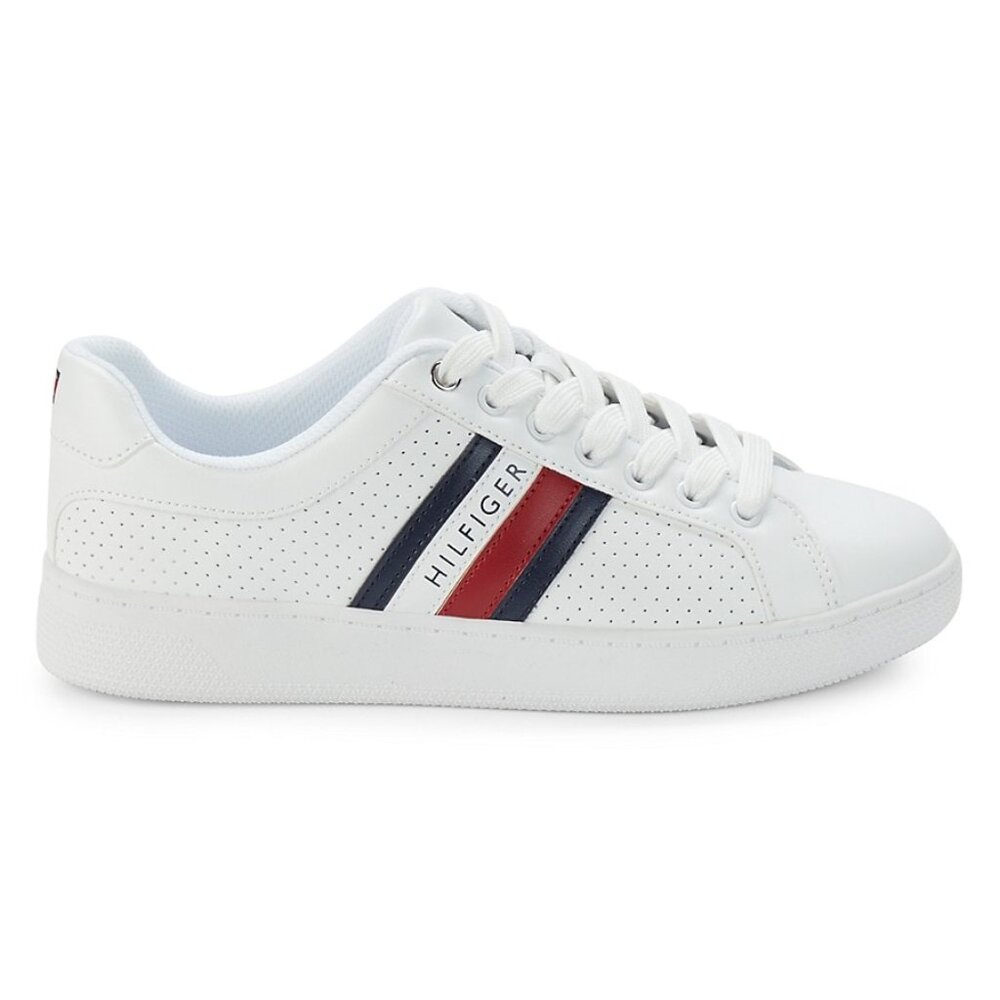 NWOT Tommy Hilfiger Women's Jallya Perforated Court Sneakers - Picture 8 of 8